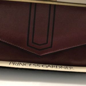 Leather Wallet by princess Gardner burgundy